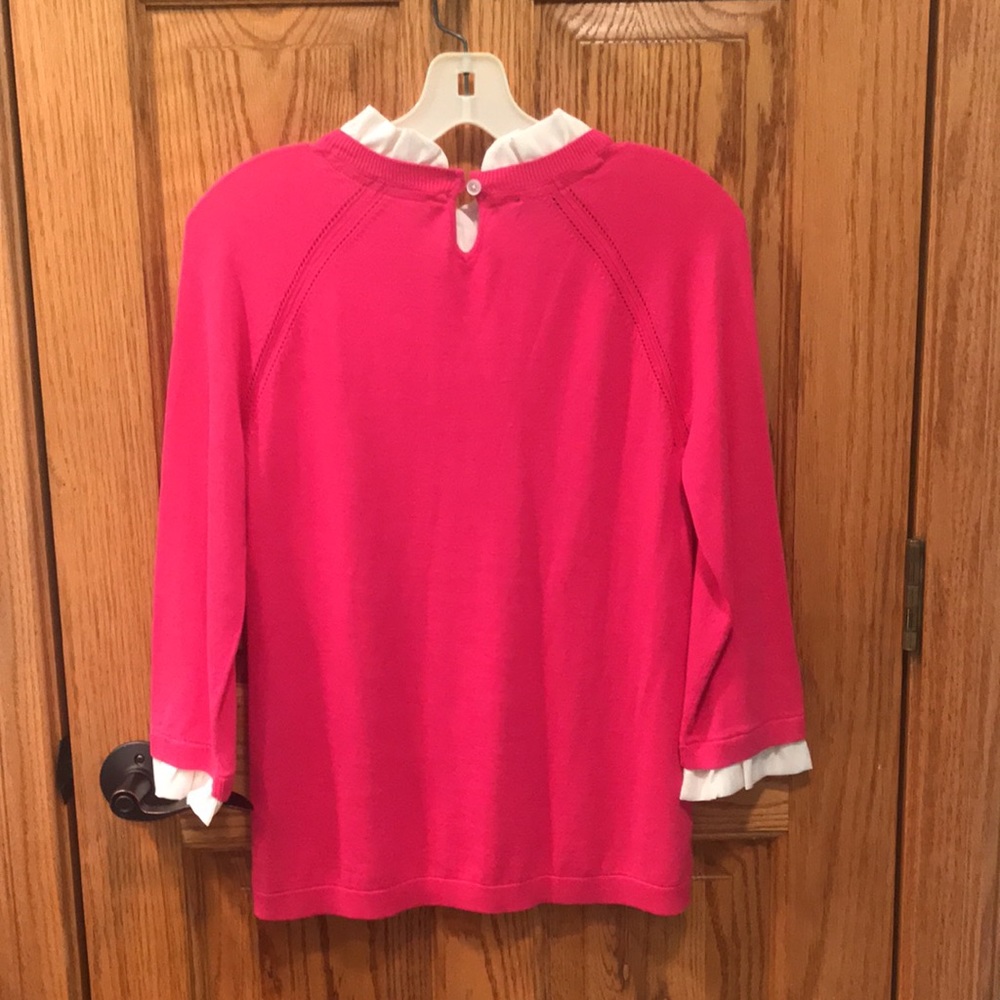 LAST CHANCE NWT Talbots Bright Pink Sweater - Picture 4 of 4